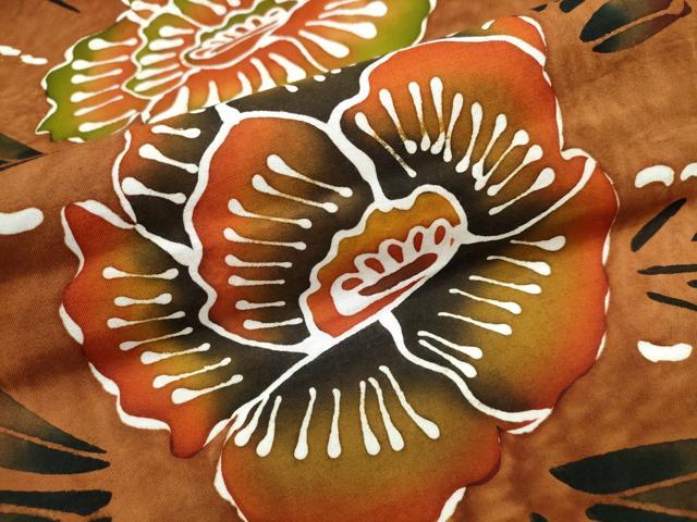 平和屋着物∴夏物　浴衣　注染　舞花文　綿　逸品　CABK5392ng