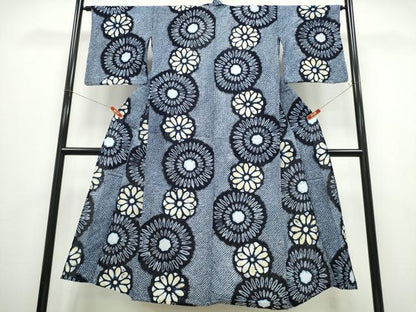 平和屋着物∴夏物　浴衣　有松鳴海絞り　花火　綿　逸品　CABK5396ng