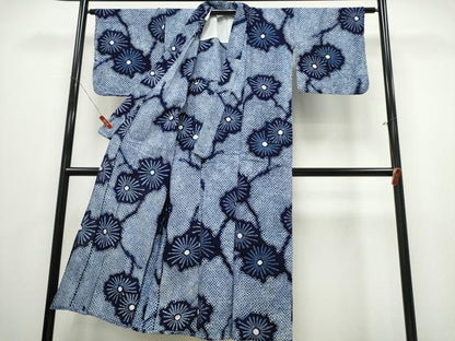 平和屋着物∴夏物　浴衣　有松鳴海絞り　枝松　綿　逸品　CABK5402ng