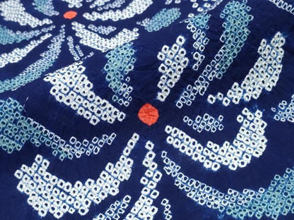 平和屋着物∴夏物　浴衣　有松鳴海絞り　乱菊　綿　逸品　CABK5408ng