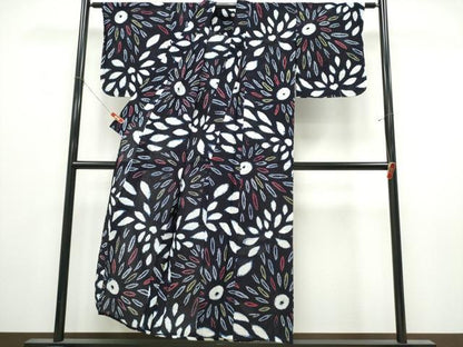 平和屋着物∴夏物　浴衣　有松鳴海絞り　花火　綿　逸品　CABK5422ng