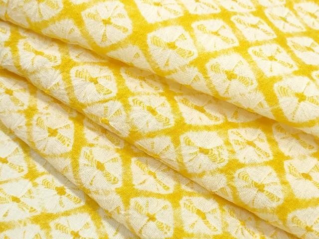 平和屋着物∴夏物　浴衣　有松鳴海絞り　蜘蛛絞り　綿　逸品　CABK5429ng