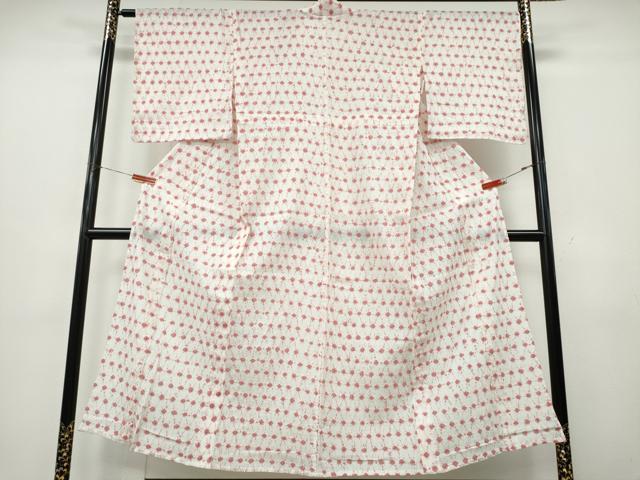 平和屋着物∴夏物　浴衣　有松鳴海絞り　菱繋ぎ　綿　逸品　CABK5430ng