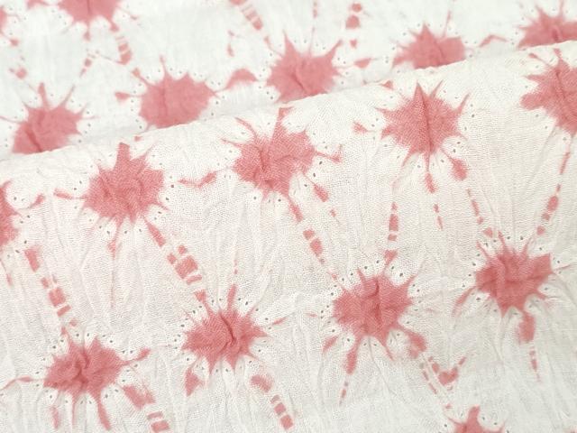 平和屋着物∴夏物　浴衣　有松鳴海絞り　菱繋ぎ　綿　逸品　CABK5430ng