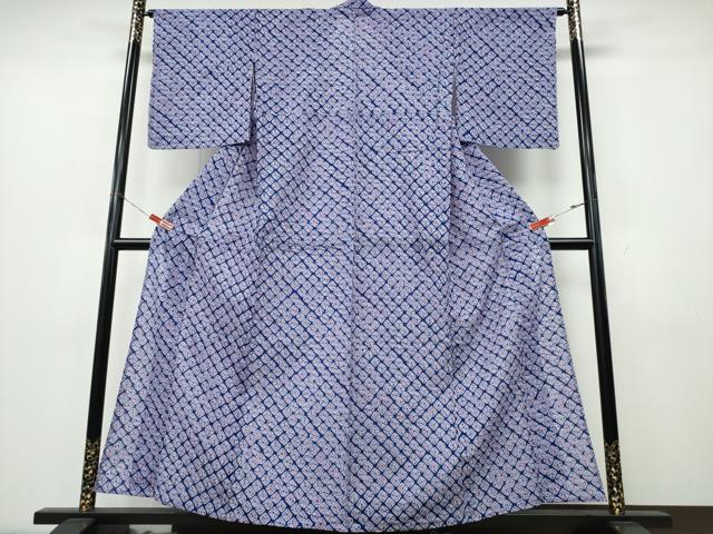 平和屋着物∴夏物　浴衣　有松鳴海絞り　蜘蛛絞り　綿　逸品　CABK5437ng