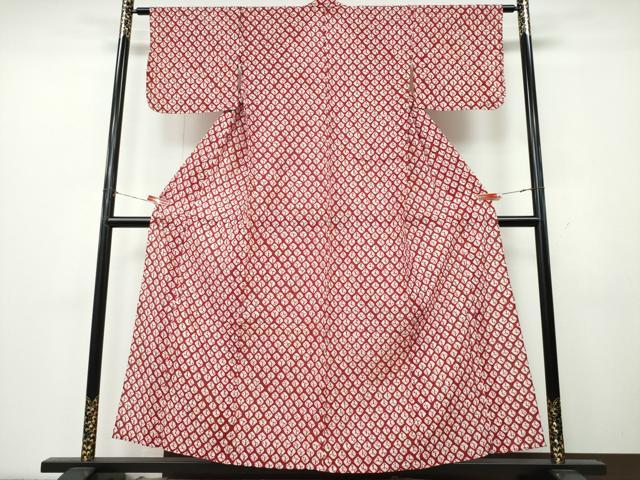 平和屋着物∴夏物　浴衣　有松鳴海絞り　蜘蛛絞り　綿　逸品　CABK5442ng
