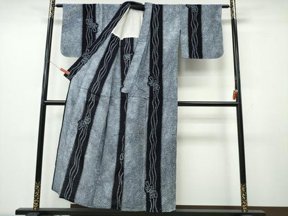 平和屋着物∴夏物　浴衣　有松鳴海絞り　菊間道　綿　逸品　CABK5457ng