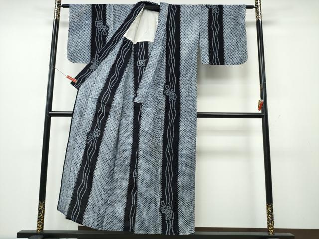 平和屋着物∴夏物　浴衣　有松鳴海絞り　菊間道　綿　逸品　CABK5457ng