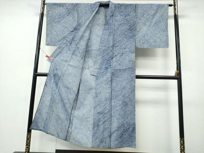 平和屋着物∴夏物　男性　浴衣　有松鳴海絞り　三浦絞り　綿　逸品　CABK5473ng