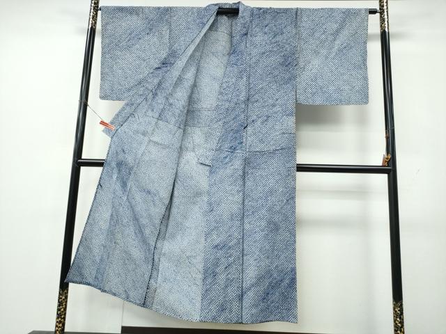 平和屋着物∴夏物　男性　浴衣　有松鳴海絞り　三浦絞り　綿　逸品　CABK5473ng