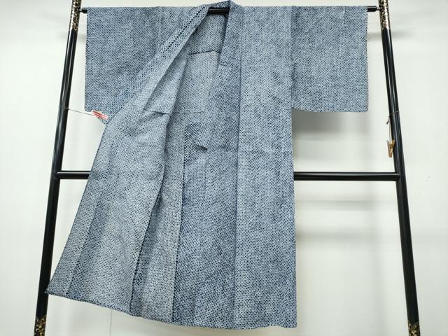 平和屋着物∴夏物　男性　浴衣　有松鳴海絞り　三浦絞り　綿　逸品　CABK5479ng