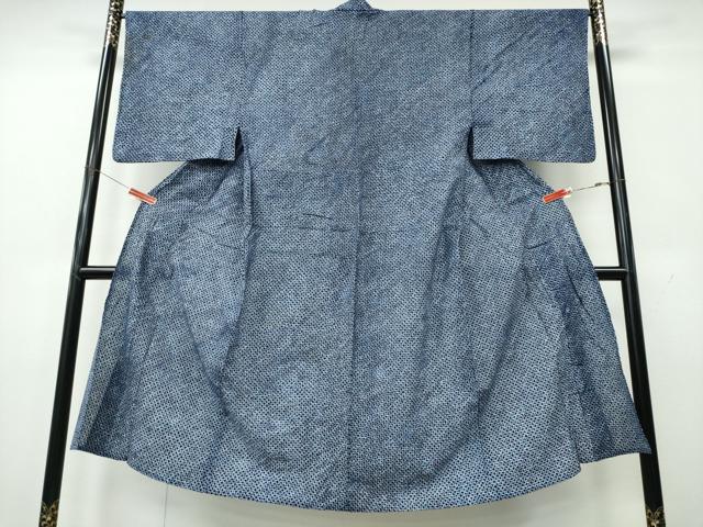 平和屋着物∴夏物　男性　浴衣　有松鳴海絞り　三浦絞り　綿　逸品　CABK5492ng