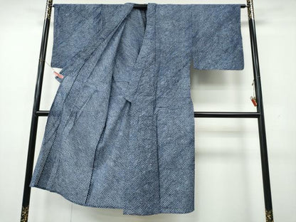 平和屋着物∴夏物　男性　浴衣　有松鳴海絞り　三浦絞り　綿　逸品　CABK5492ng