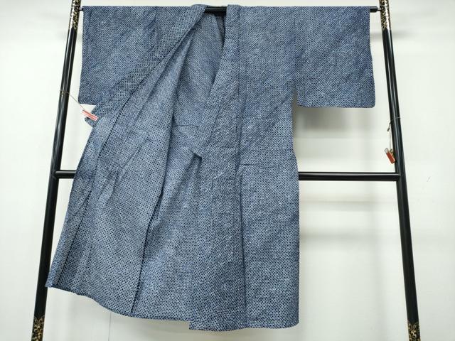 平和屋着物∴夏物　男性　浴衣　有松鳴海絞り　三浦絞り　綿　逸品　CABK5492ng