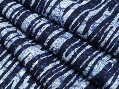 平和屋着物∴夏物　浴衣　注染　手縫い　よろけ縞　綿　逸品　CABK5511ng