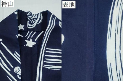 平和屋着物∴夏物　浴衣　注染　宇宙　文字文　松坂屋扱い　綿　逸品　CABK5517ng