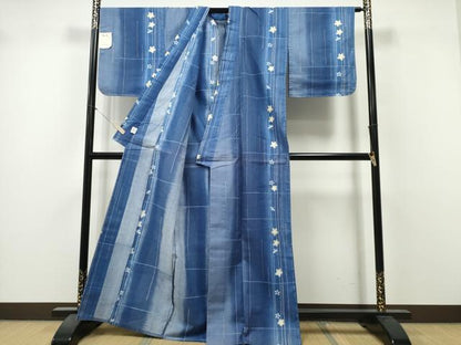 平和屋着物∴夏物　浴衣　舞桜間道　金彩　逸品　未使用　CABK5530ng