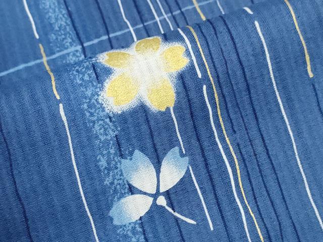 平和屋着物∴夏物　浴衣　舞桜間道　金彩　逸品　未使用　CABK5530ng