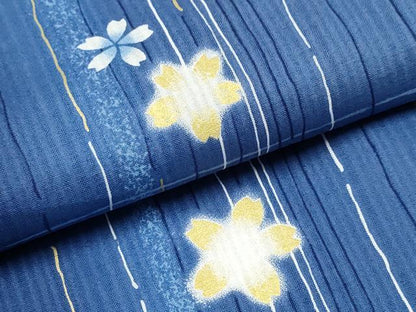 平和屋着物∴夏物　浴衣　舞桜間道　金彩　逸品　未使用　CABK5530ng