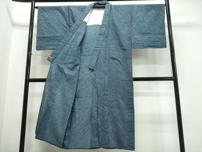 平和屋着物∴夏物　男性　浴衣　有松鳴海絞り　蜘蛛絞り　綿　逸品　CABK5570ng