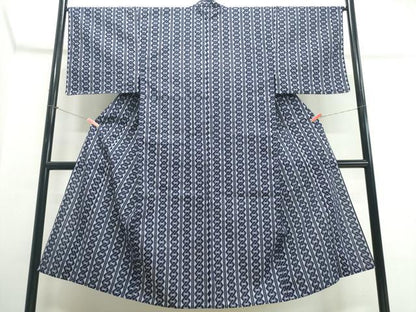 平和屋着物∴夏物　男性　浴衣　注染　手縫い　吉原繋ぎ　綿　逸品　CABK5584ng
