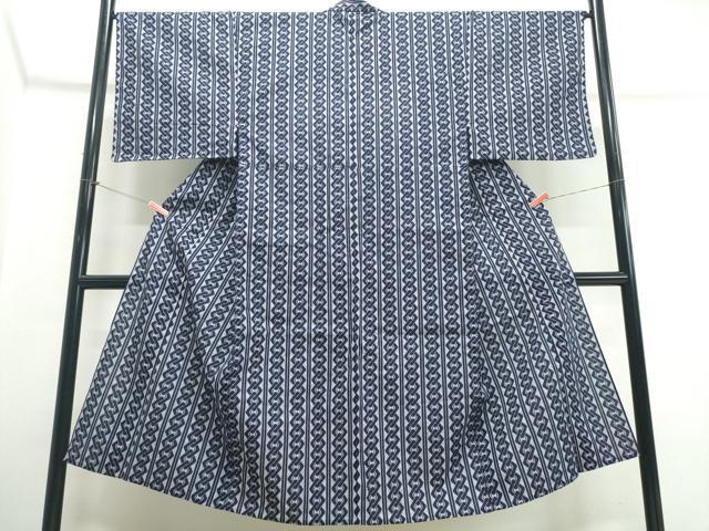 平和屋着物∴夏物　男性　浴衣　注染　手縫い　吉原繋ぎ　綿　逸品　CABK5584ng