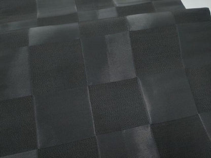 平和屋着物●染色作家　斉藤三才　六通柄袋帯　市松文様　三才鳥　さが美扱い　正絹　逸品　CABK5627hy