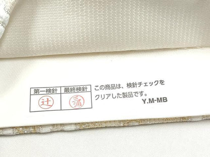 平和屋着物●六通柄袋帯　唐織　立涌唐草文　金糸　正絹　逸品　CABK5632hy