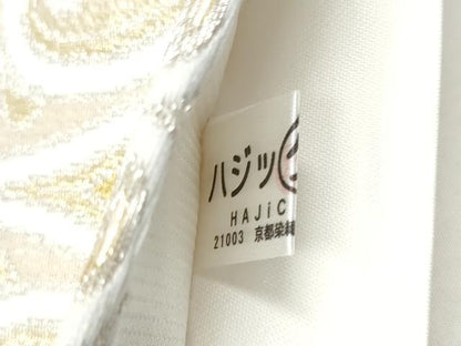 平和屋着物●六通柄袋帯　唐織　立涌唐草文　金糸　正絹　逸品　CABK5632hy