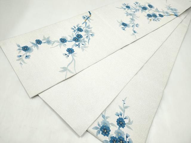 平和屋着物●京友禅作家　山科春宣　爪搔き本綴れ　六通柄袋帯　枝花文　金糸　正絹　逸品　CABK5636hy