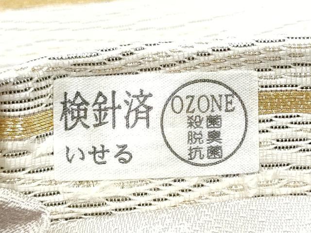 平和屋着物●六通柄袋帯　流線文　金銀糸　正絹　逸品　CABK5648hy