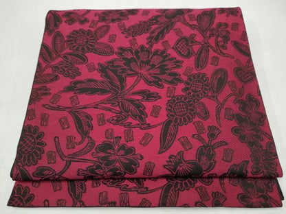 平和屋着物●両面　六通柄　本袋帯　枝花文　正絹　逸品　CABK5684hy