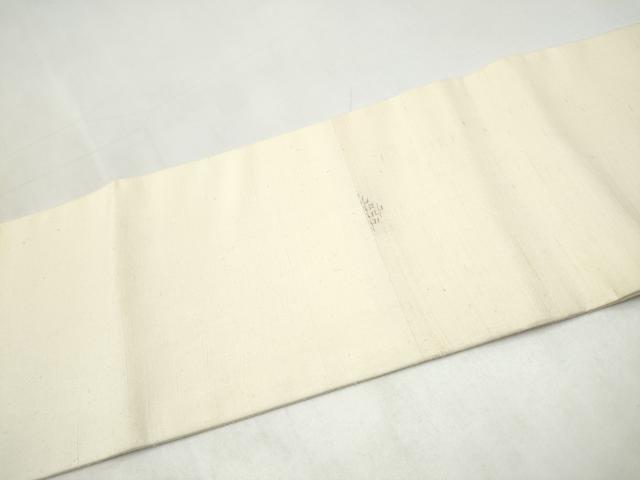 平和屋着物●九寸名古屋帯　紬地　亀甲文　正絹　逸品　CABK5689hy
