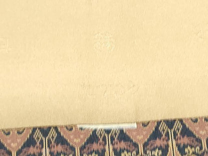 平和屋着物●龍村美術織物 　全通柄　九寸開き名古屋帯　帯鈎文錦　正絹　逸品　CABK5701hy