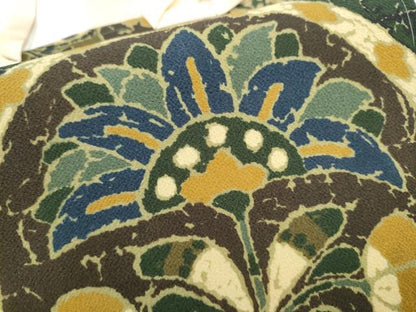 平和屋着物●つけ帯　更紗花文　鬼しぼ縮緬　正絹　逸品　CABK5707hy