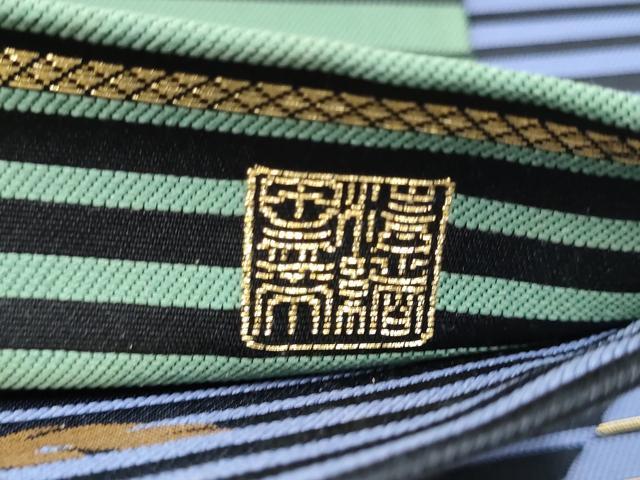 平和屋着物●西陣　京洛苑たはら謹製　両面　袋帯　螺鈿　琉瑠布　金銀糸　正絹　逸品　CABK5729hy