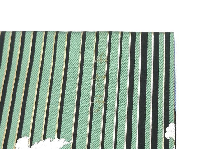 平和屋着物●西陣　京洛苑たはら謹製　両面　袋帯　螺鈿　琉瑠布　金銀糸　正絹　逸品　CABK5729hy
