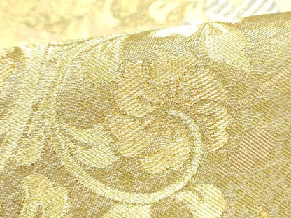 平和屋着物●西陣　川島織物六通柄　本袋帯　花唐草文　金銀糸　正絹　逸品　CABK5738hy