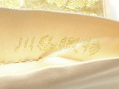 平和屋着物●西陣　川島織物六通柄　本袋帯　花唐草文　金銀糸　正絹　逸品　CABK5738hy