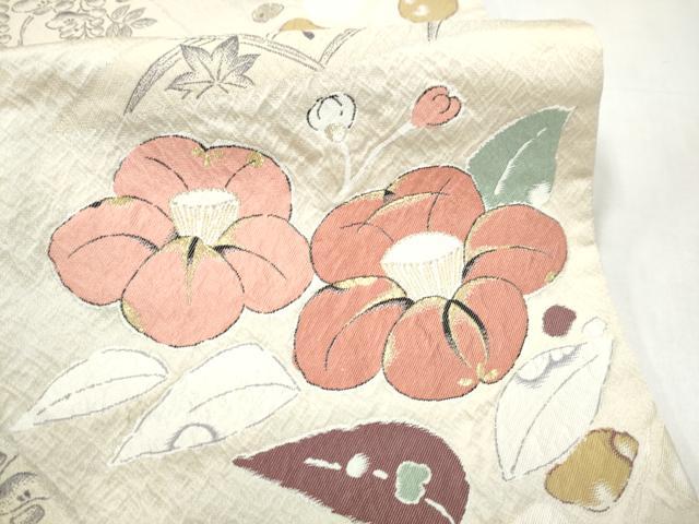 平和屋着物●六通柄袋帯　辻が花の薫　金糸　正絹　逸品　CABK5749hy