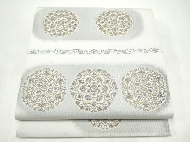 平和屋着物●六通柄袋帯　正倉粋取華文　正絹　逸品　CABK5754hy