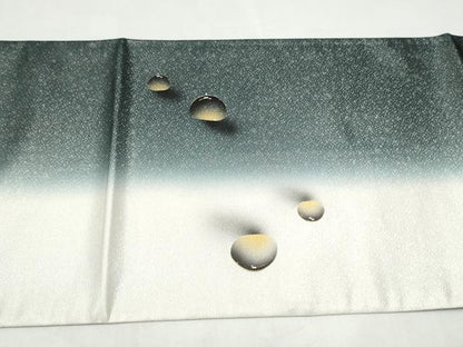 平和屋着物●染色作家　青木龍雲　太鼓柄袋帯　手描き　水玉　金彩　正絹　逸品　CABK5768hy