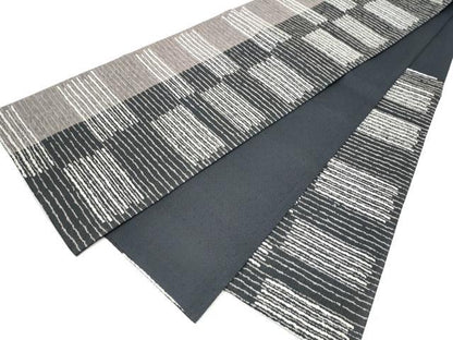 平和屋着物●六通柄袋帯　霞文　正絹　逸品　CABK5814hy