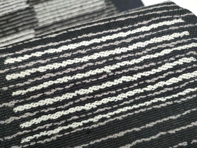 平和屋着物●六通柄袋帯　霞文　正絹　逸品　CABK5814hy