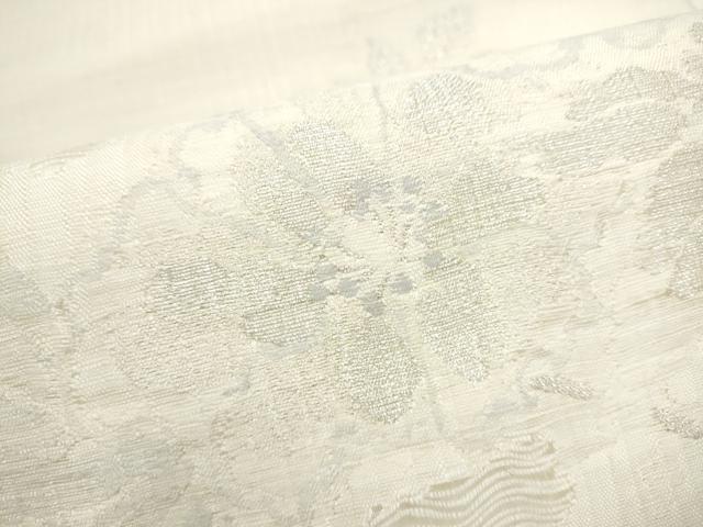 平和屋着物▽太鼓柄袋帯　スリーシーズン　春夏秋　草花文　正絹　逸品　CABK5815hy