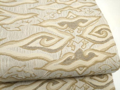 平和屋着物▽六通柄袋帯　スリーシーズン　春夏秋　櫛織　抽象文　正絹　逸品　CABK5835hy