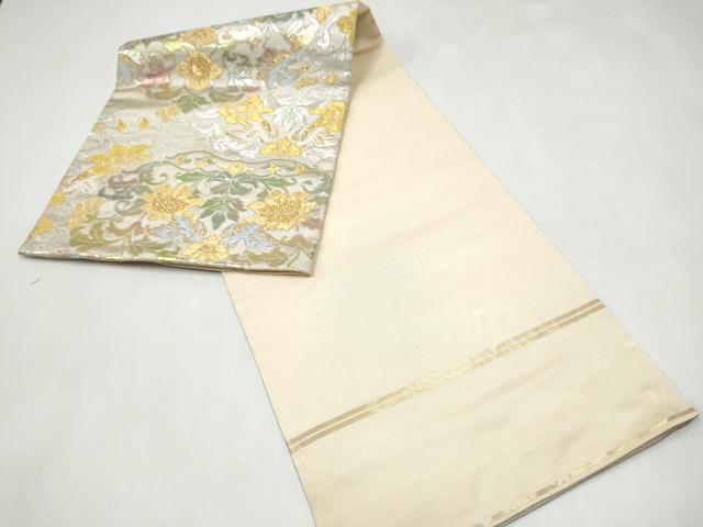 平和屋着物●龍村美術織物　たつむら　つけ帯　金鈿香炉文　金銀糸　正絹　逸品　CABK5866hy
