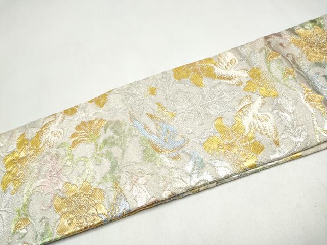 平和屋着物●龍村美術織物　たつむら　つけ帯　金鈿香炉文　金銀糸　正絹　逸品　CABK5866hy