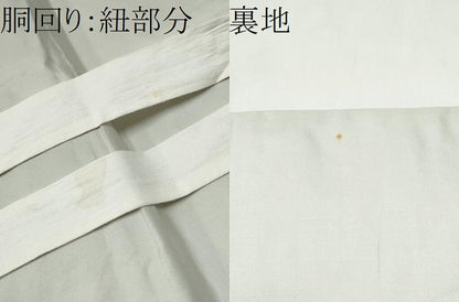 平和屋着物●つけ帯　唐織　舞花文　金糸　正絹　逸品　CABK5868hy