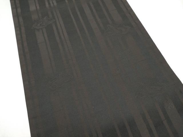 平和屋着物●西陣　中村源織物　源一坊　六通柄袋帯　竹姫　霞文　金糸　正絹　逸品　CABK5871hy